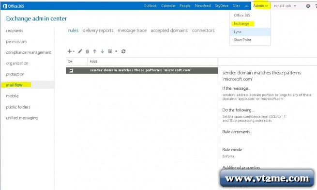 How To Whitelist Domain To Bypass Spam Filter In Microsoft Office 365